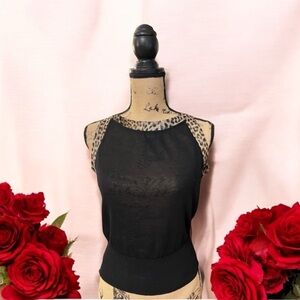 Giambattista Valli Paris Silk Leopard Blouse